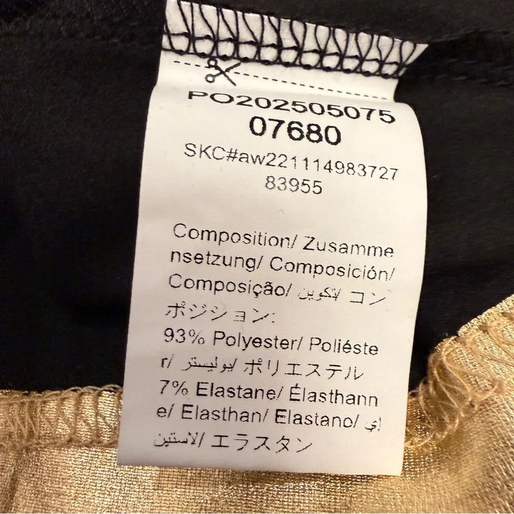 Y2K Maximalist Gold Metallic Crop Top - Size XS - Picture 6 of 6